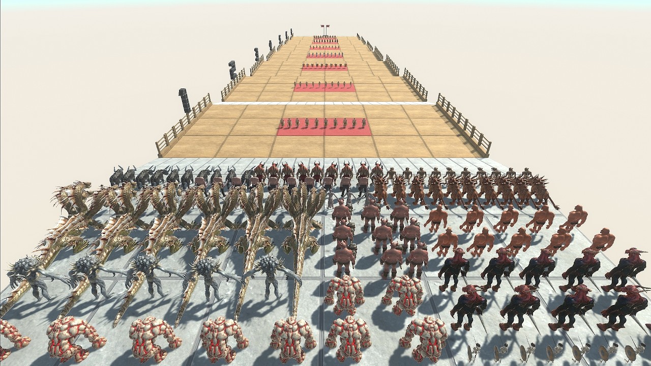 Fantasy and Infernals in Ancient Humans Challenge  - Animal Revolt Battle Simulator