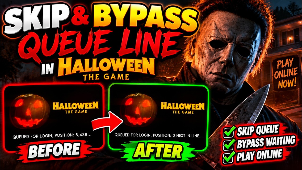 КАК ПРОПУСТИТЬ ОЧЕРЕДЬ НА ВХОД И ПОЗИЦИЮ в Halloween The Game! (Как играть онлайн)