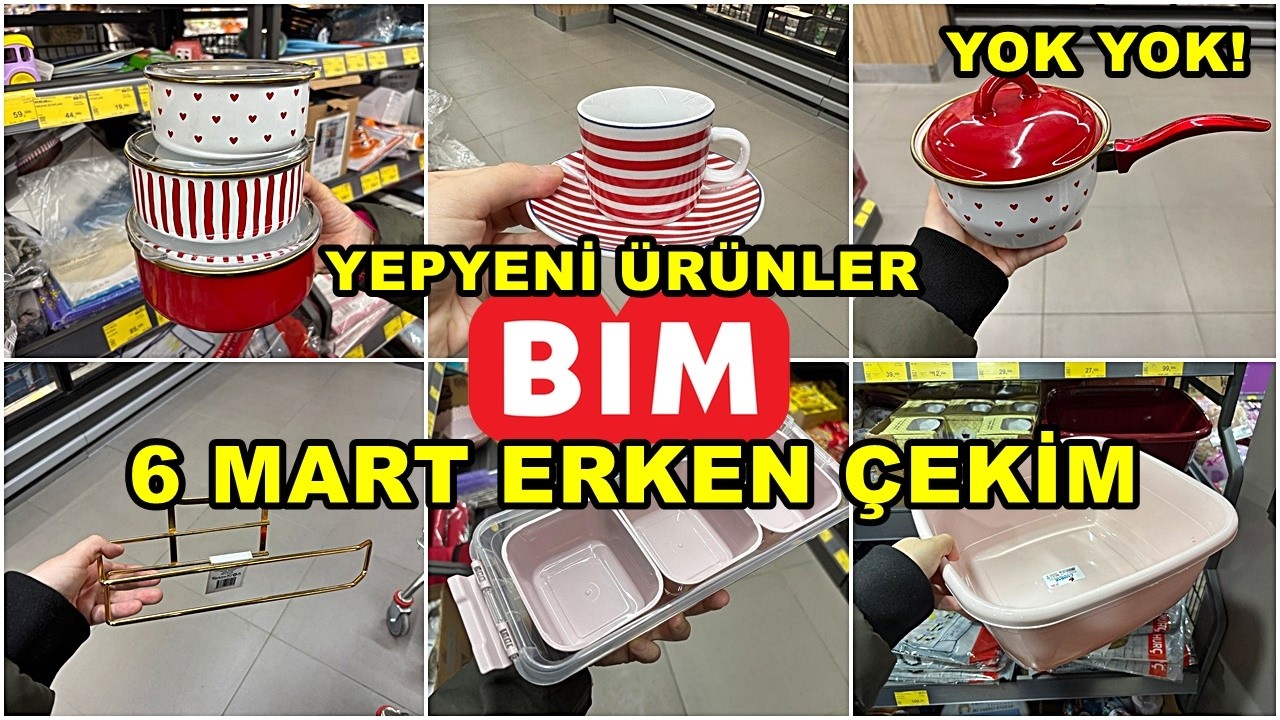 BİME GELDİ HEMEN ALDIK💃BİM 6 MART 2026 CUMA💃/GERÇEK İLK VE TEK ERKEN ÇEKİM❗️/YEPYENİ ÜRÜNLER/