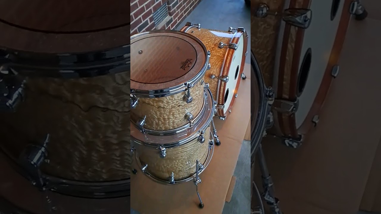 DIY drum build Keller shells, Tamo Ash face, Bubinga/Tamo Ash hoops Finished!
