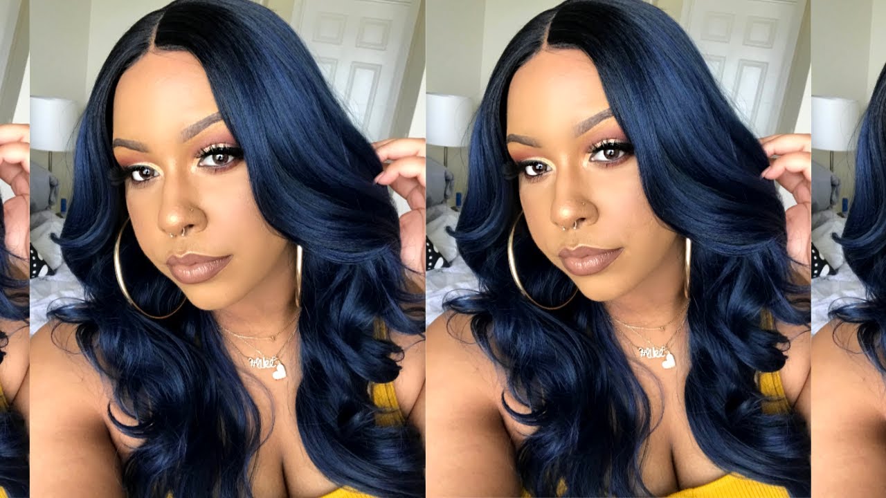 Affordable Blue Synthetic Wig | Sensationnel Jocelyn | Ft. HairSoFly