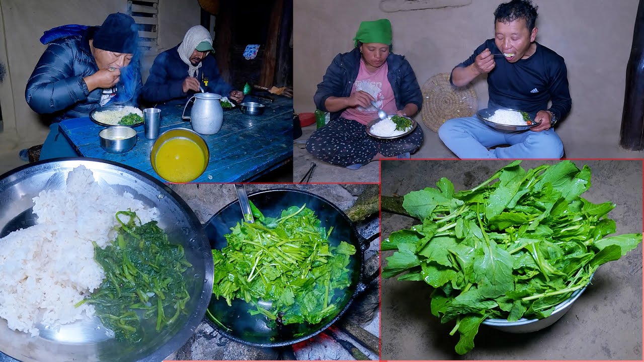 vegetable dinner with FOX uncle and KOICH kanchha || village vegetable items || life in the village