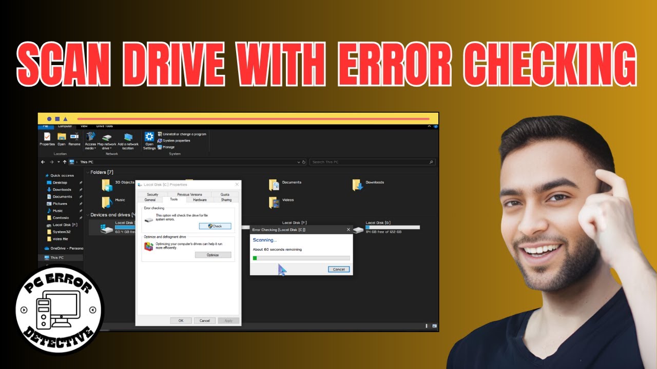 How to Scan Drive With Error Checking in Windows 10 | Ensure Your PC's Health