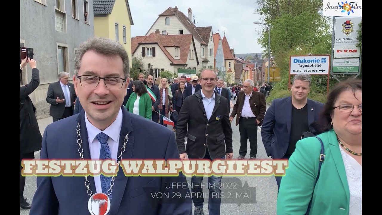 Festzug Walpurgifest Uffenheim 2022. Im Zeichen der europäischen Freundschaft!