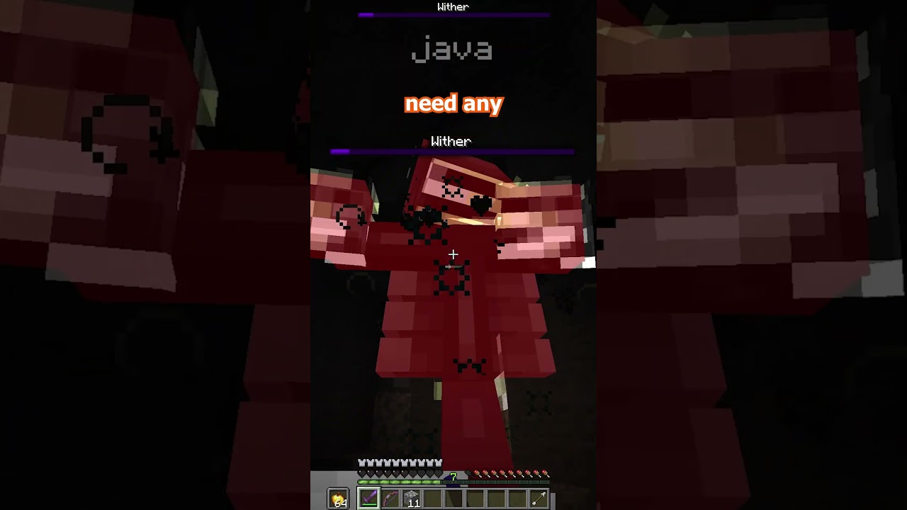 is the bedrock wither REALLY that much harder then java minecraft? #minecraft