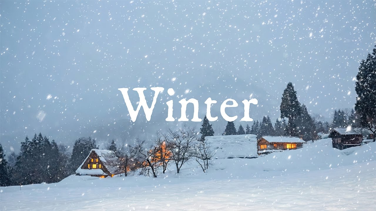 Relaxing Winter Jazz Music | Snow-covered scenery, the warmth of gentle jazz music
