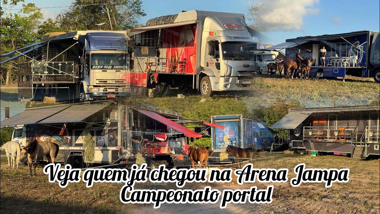 VEJA QUEM JÁ CHEGOU NA ARENA JAMPA MOSTRANDO O ESTACIONAMENTO CAMPEONATO PORTAL 2026