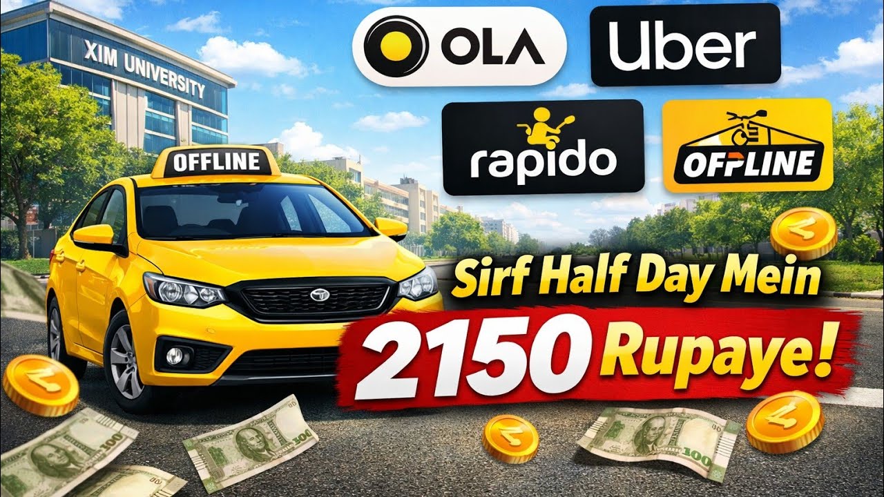 Valentine’s Day Par Online + Offline Se Tagdi Kamai | Half Day Taxi Vlog 💸#ola #uber #rapido #taxi,