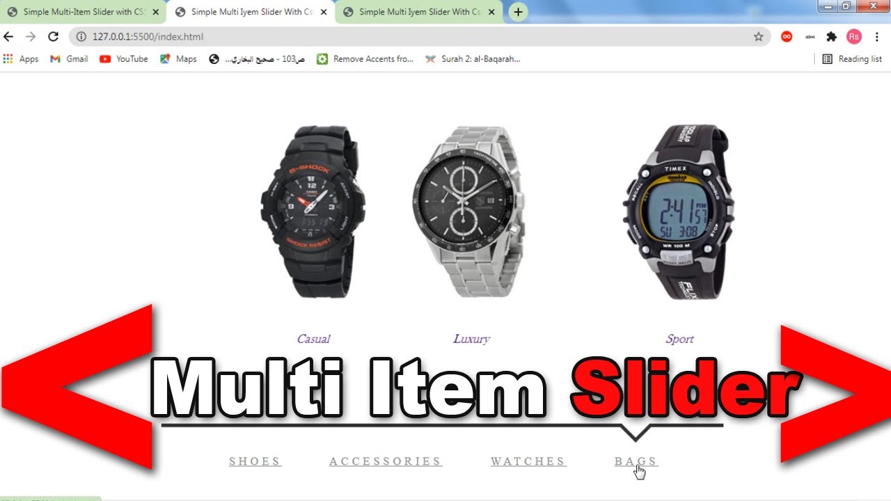 Simple Multi Item Slider With HTML CSS & Vanilla JS || Slider Bangla Tutorial 2021
