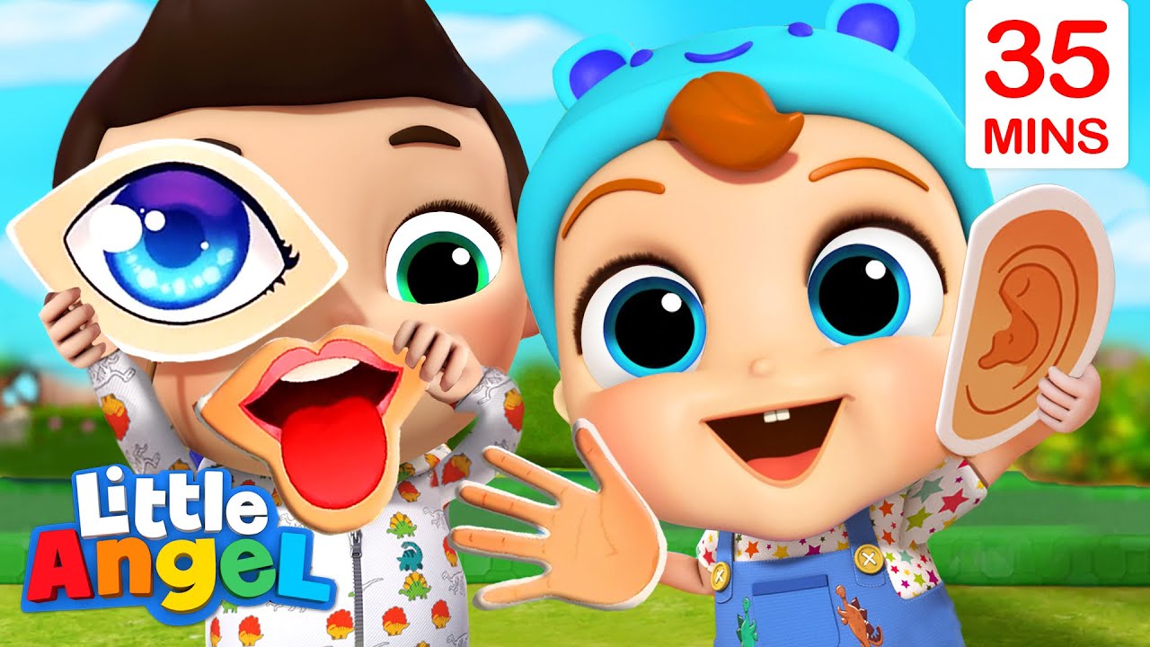 My Five Senses Song + More Little Angel Kids Songs & Nursery Rhymes