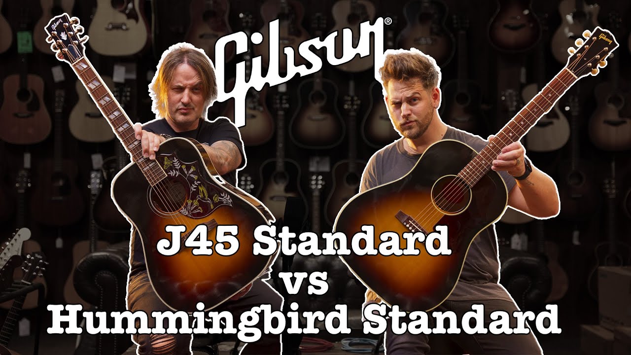 Gibson J45 против Gibson Hummingbird | Mooloolaba Music