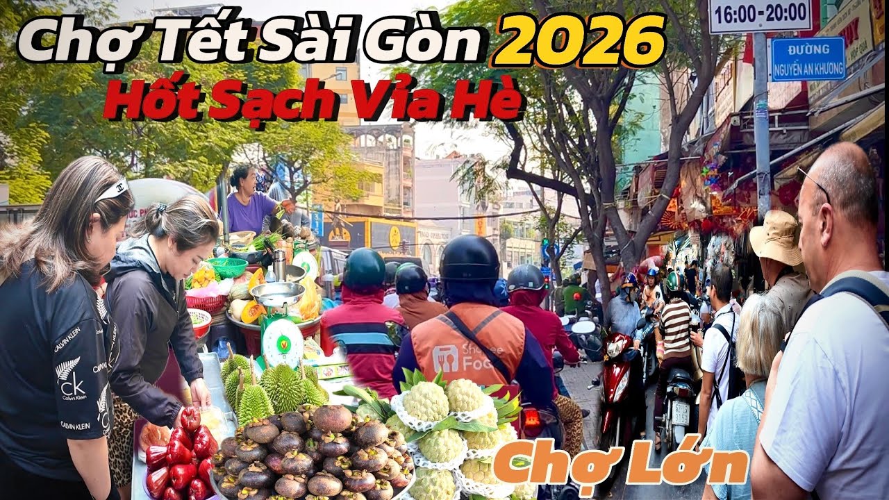 Bất Ngờ “Hốt Sạch “ Còn Đâu Tết ! Đường Hải Thượng Lãn Ông & Chợ Nhà Giàu Chợ Tết 2026 