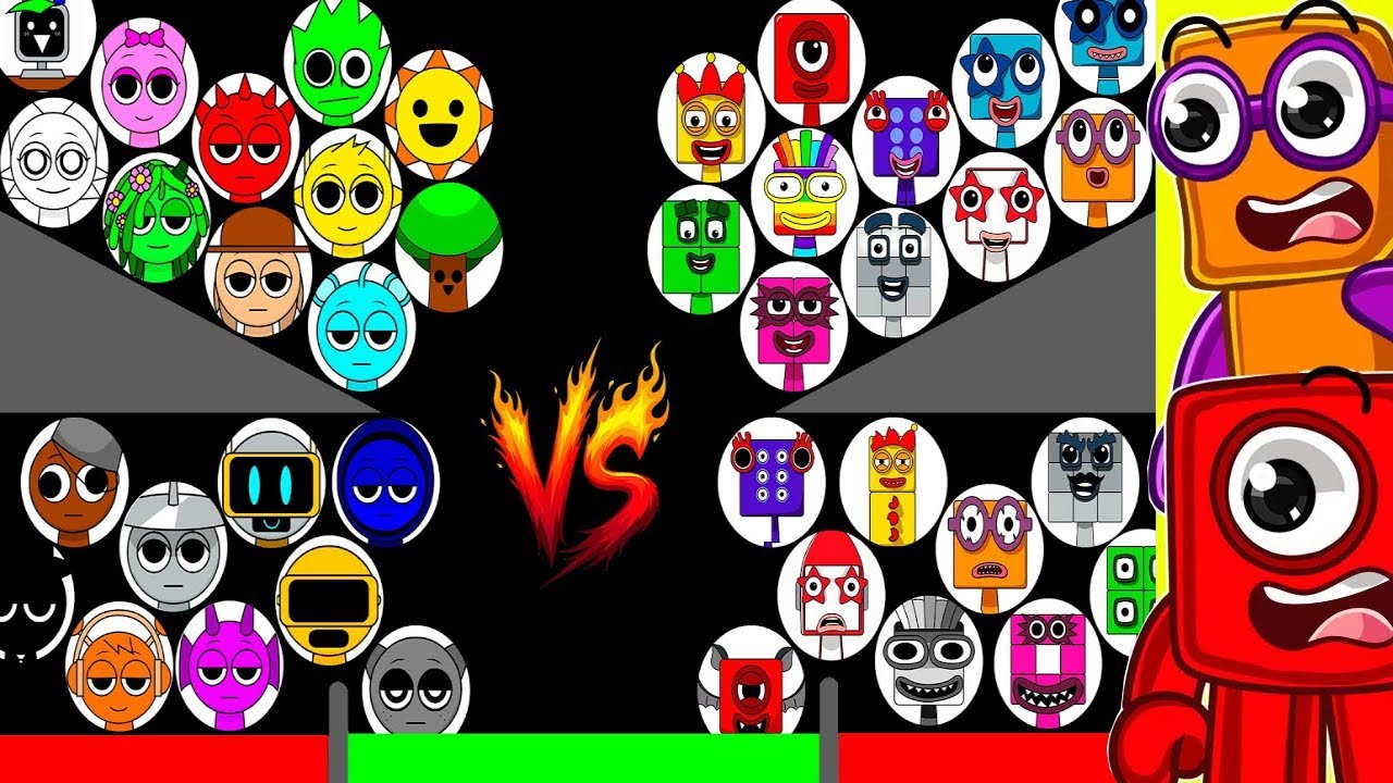 Reacting to NUMBERBLOCKS vs BRAINROT vs SPRUNKI!! (Marble Race)