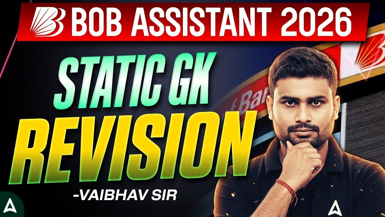 BOB Office Assistant 2026 | Static GK Revision | By Vaibhav Sir