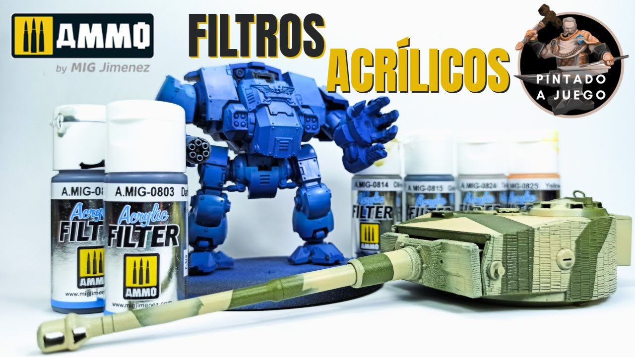 👩‍🔬TÉCNICAS👨‍🔬  Cómo usar los FILTROS ACRÍLICOS de AMMO / HOW TO USE ACRYLIC FILTERS BY AMMO