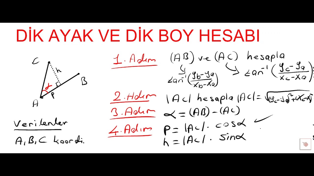 Dik ayak dik boy hesabı