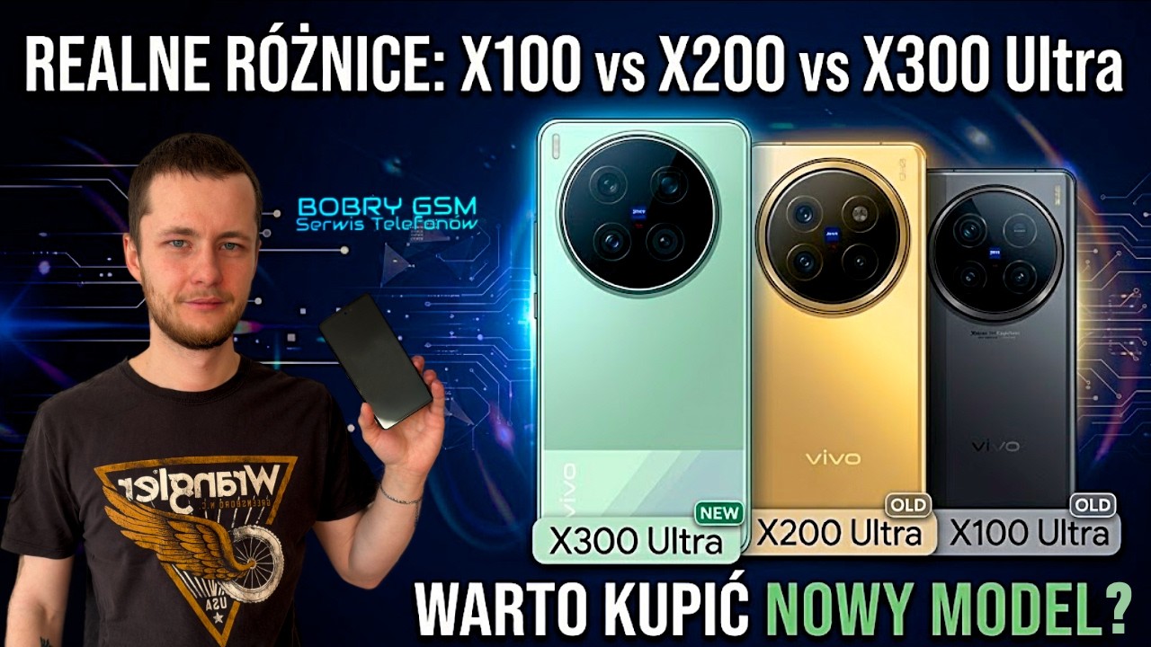 Vivo X300 Ultra vs X200 Ultra vs X100 Ultra &ndash; REALNE R&Oacute;ŻNICE! Czy warto kupić NOWY model?