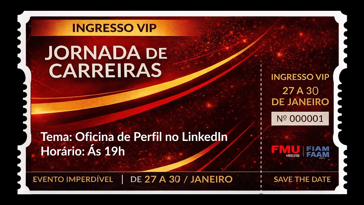 Jornada de Carreiras FMU: Oficina de Perfil no LinkedIn