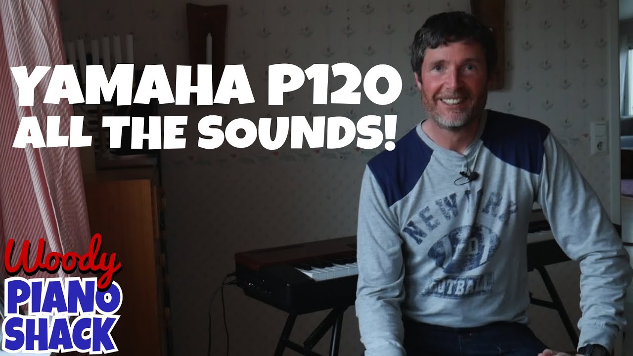 Цифровое пианино Yamaha P120 — все продемонстрированные звуки!