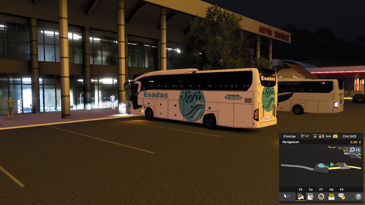 ARTVİN ŞEHİR TURU VE ARDINDAN ARTVİN OTOGAR. ERZURUM'A GİDECEĞİZ #yolcudurarda #ets2 #otobüs #shorts