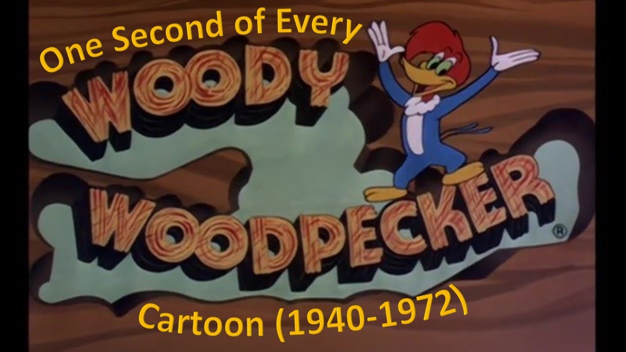 One Second of Every Woody Woodpecker Cartoon (1940-1972)