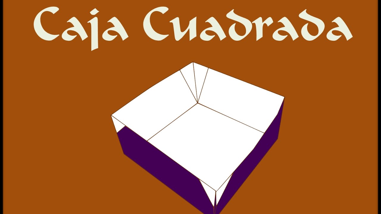 Como hacer una Caja Cuadrada en papel