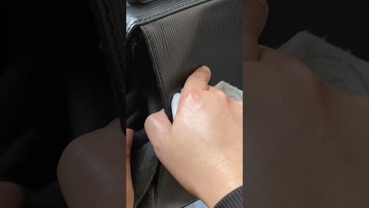 Cleaning Sticky Pockets of My LV vintage bag