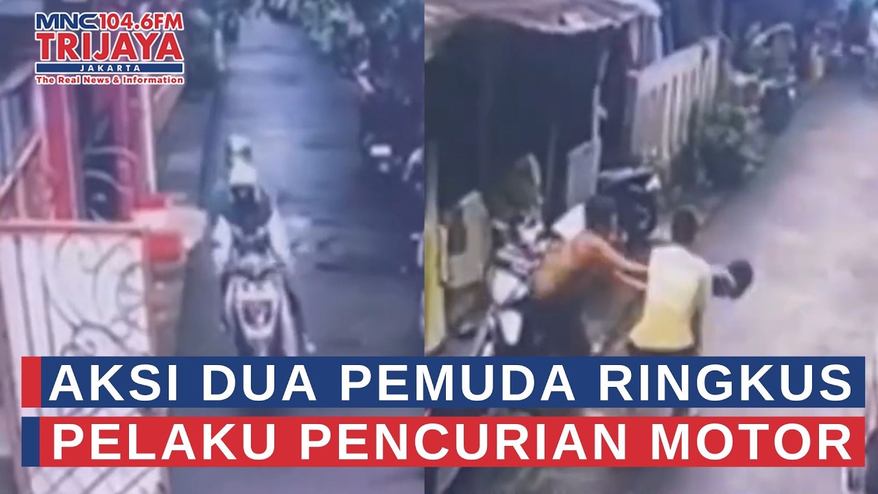 Aksi Dua Pemuda Ringkus Pelaku Pencurian Motor | Trijaya Update