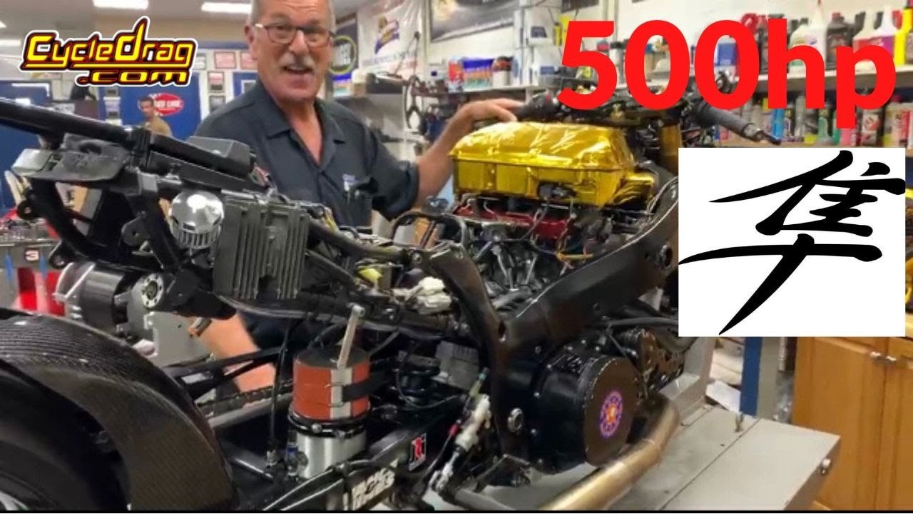 BEASTLY 500 HP NITROUS HAYABUSA rolls out of Larry McBride’s Top Fuel Motorcycle shop!