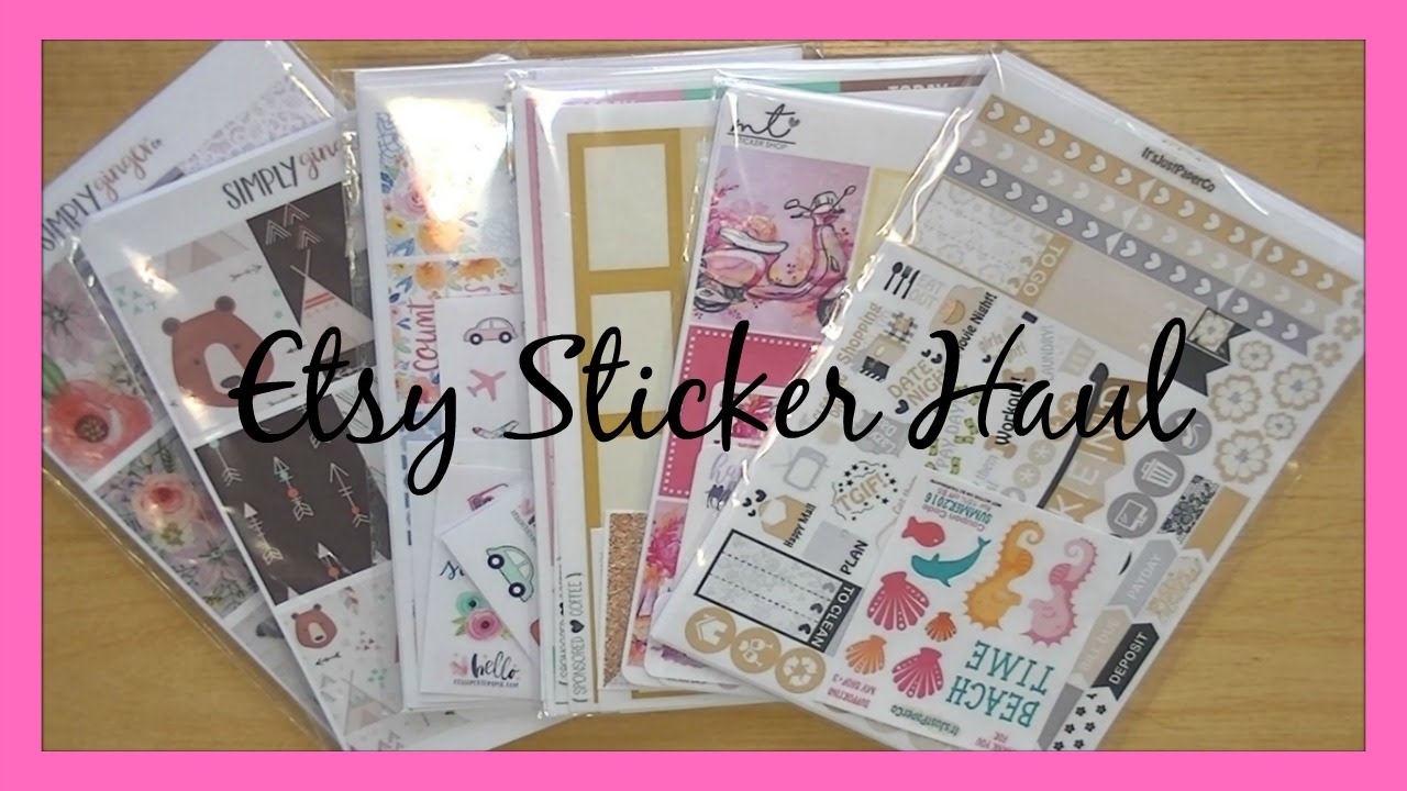 Etsy Sticker Haul ft. Simply Ginger Co, Hello Petite Paper and More!