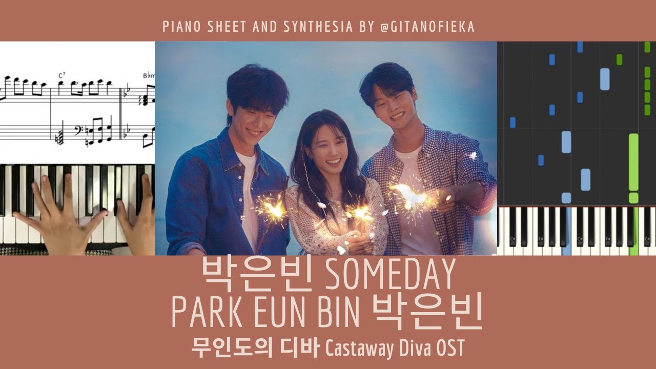SOMEDAY  - Park Eun Bin 박은빈 | 무인도의 디바 Castaway Diva OST | Piano Sheet | Tutorial | Piano Chord