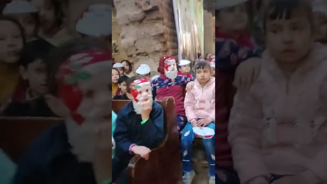 كل سنه وانتو طيبين حفله راس السنه مع مدارس الاحد بكنيسه مامرقس الرسول