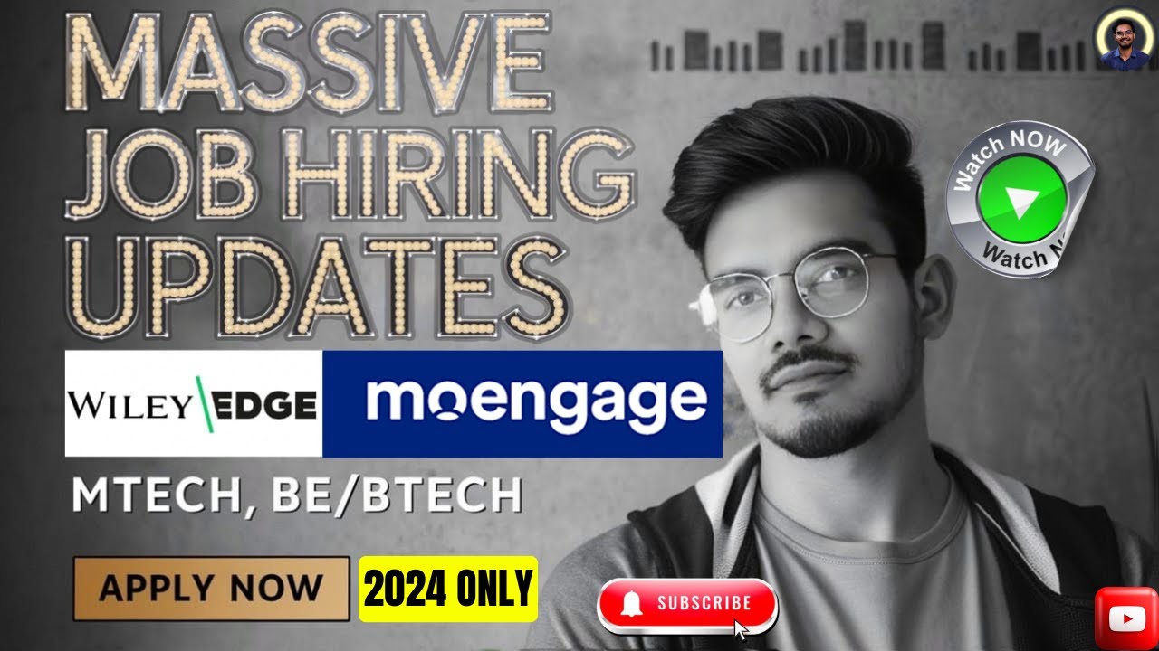 🔥 10+ Mega Job Alerts! 🔥 Wiley Edge, Moengage & More 2020-2024 Batch can Apply | SOFTWARE KURRODU🚨