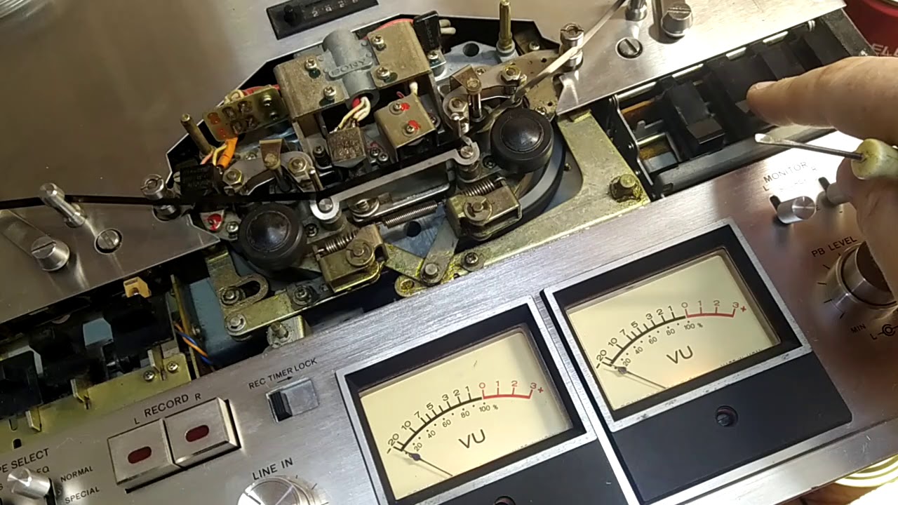 профилактика катушечного магнитофона Sony tc-7650 ч. 5