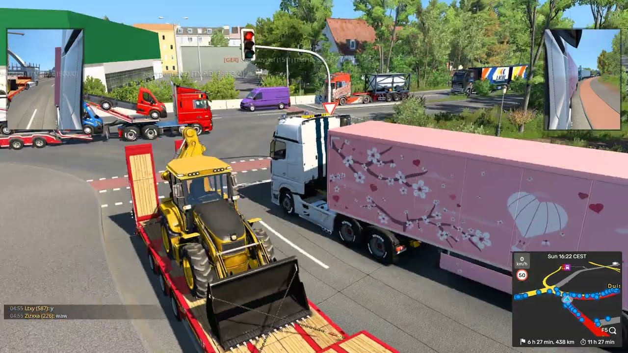 Valentine Courier | Traffic Chaos in Truckers Mp | Mercedes