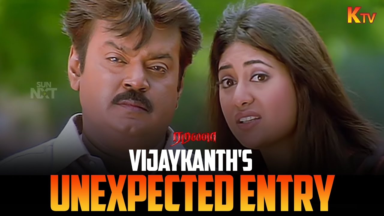 Vijaykanth Rocked 🔥Rowdies Shocked 😲| Ramanaa Movie Scene | Vijaykanth | Simran | K TV