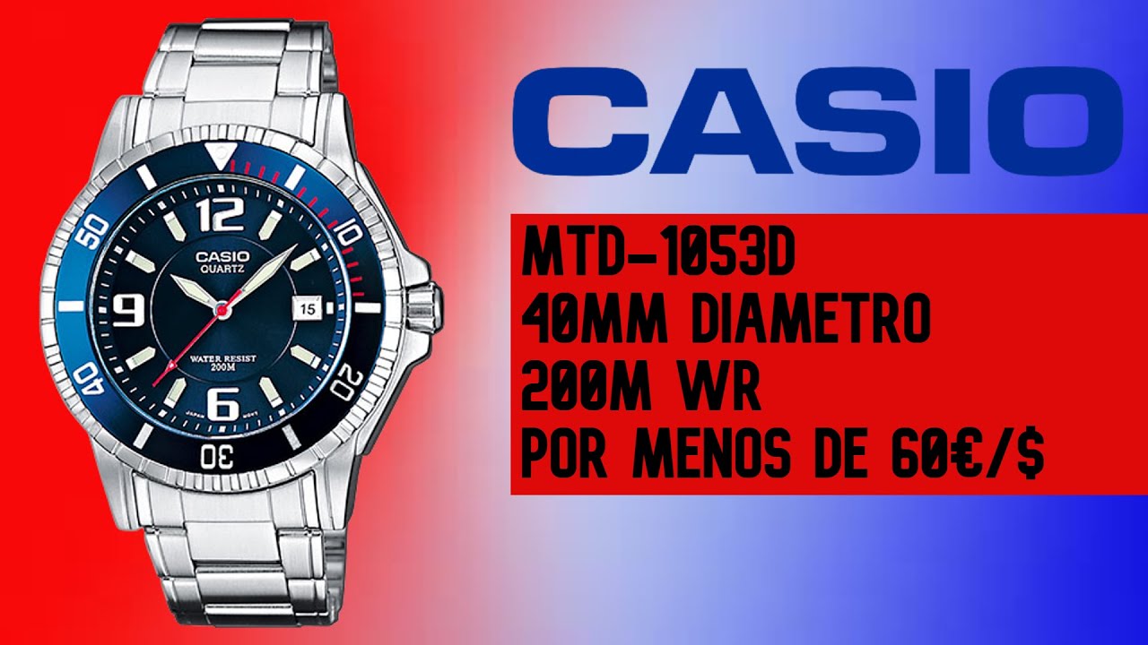 Reseña Casio MTD 1053D ¿el mejor Diver's por menos de 60€?