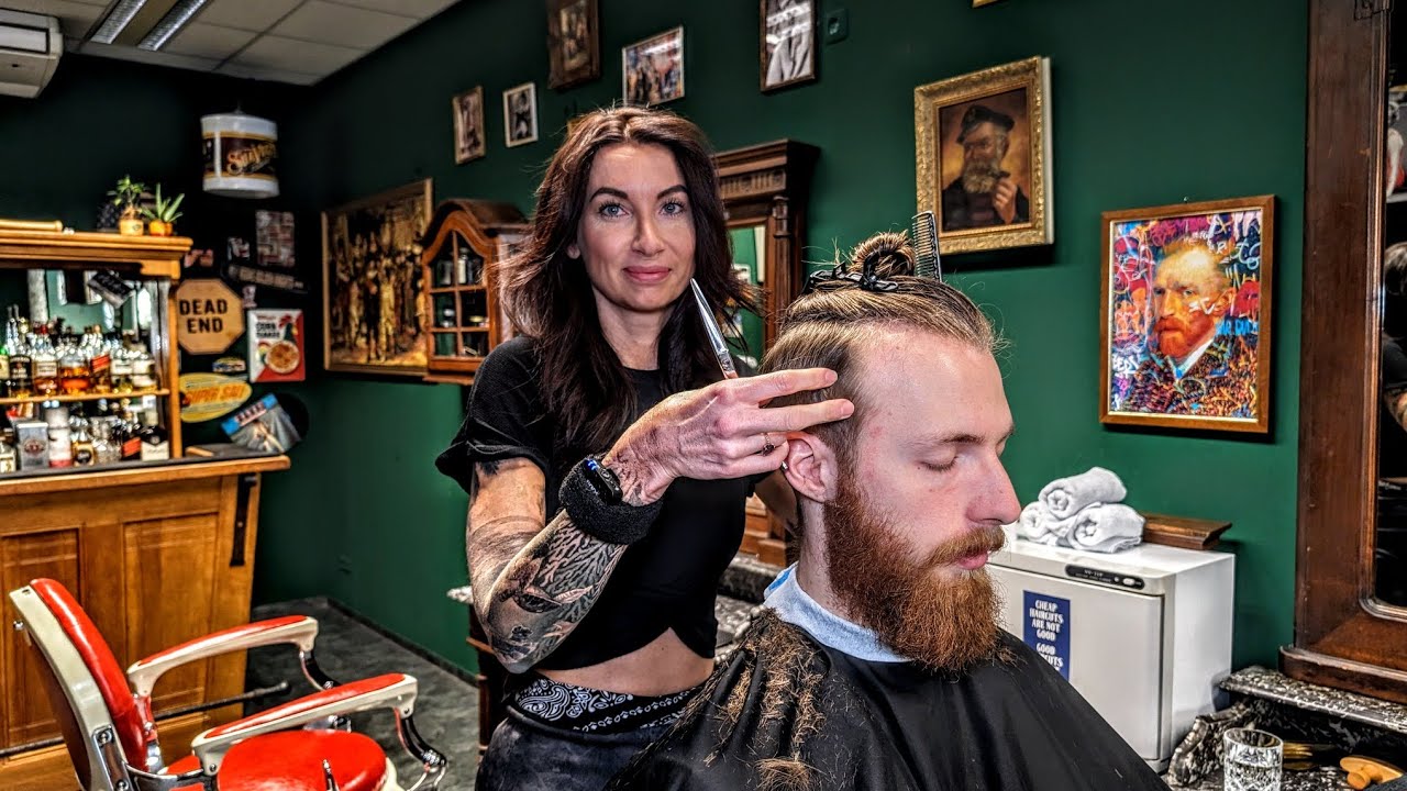 VAN GOGH Transformation 🔥 Ladybarber Sarah does an epic haircut 🇦🇹