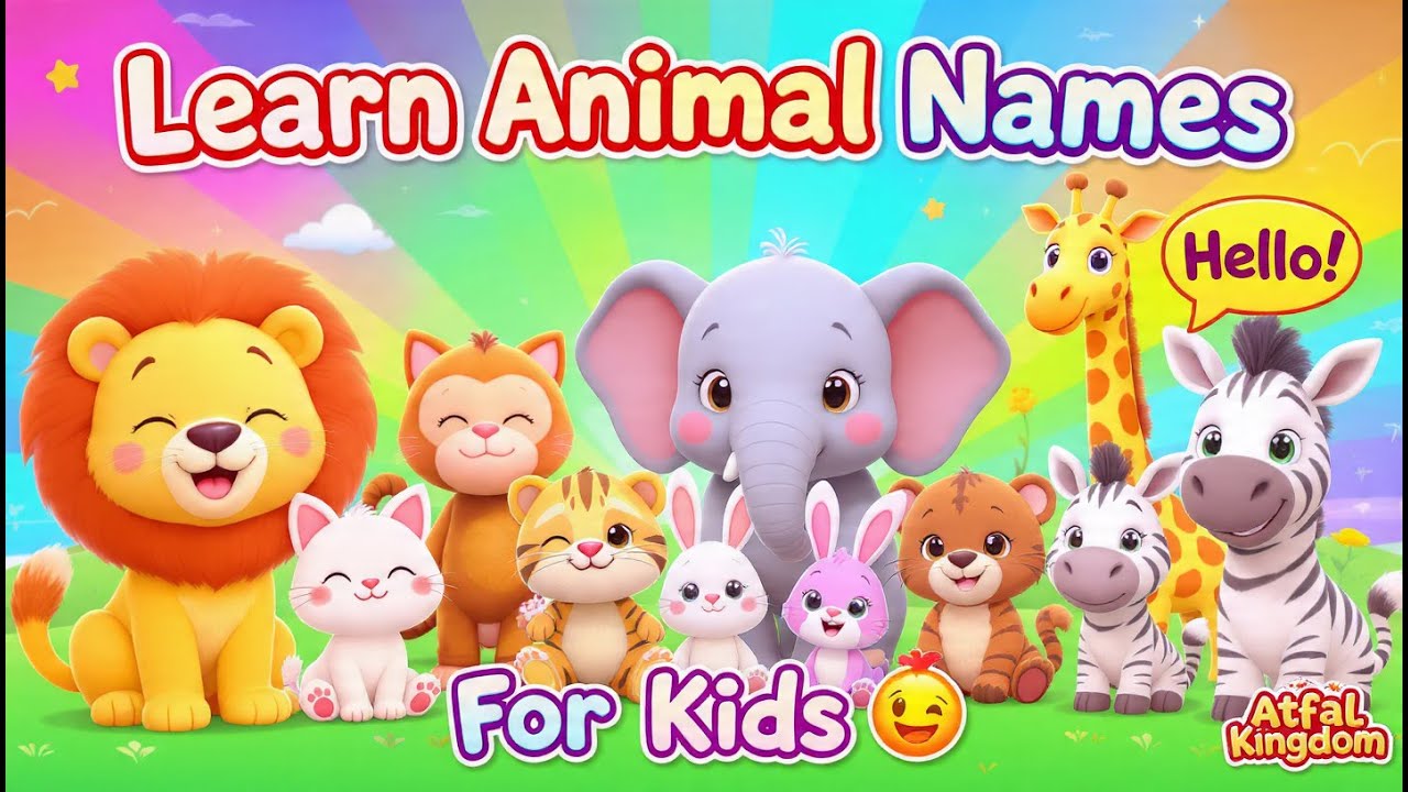Learn Animals Names | Animal Names with Pictures & Pronunciation | Atfal Kingdom