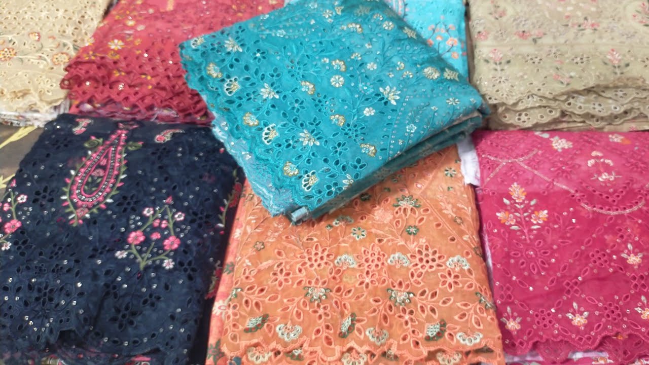 Chikankari Embroidery Riwayat khaddar with Cutwork Dupatta / Bin Saeed khaddar / shaniarts