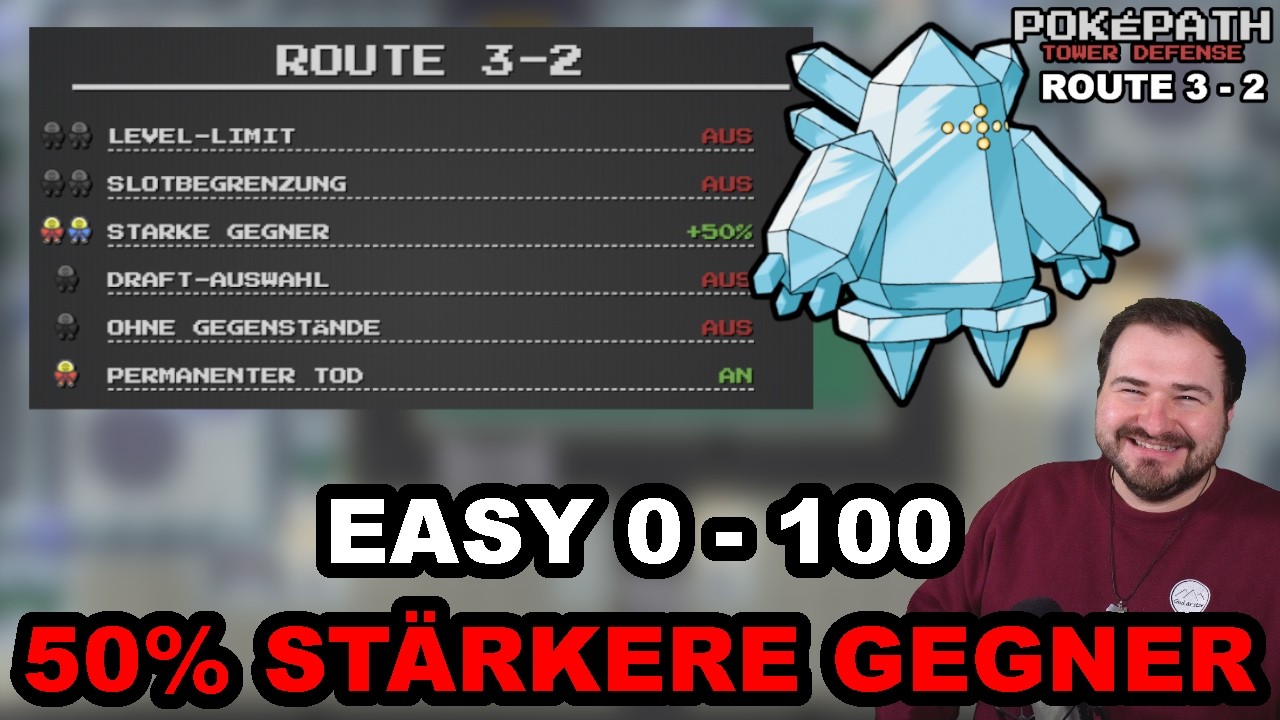 EASY 0 - 100 mit 50% STÄRKEREN GEGNERN {Route 3 - 2] // Poképath