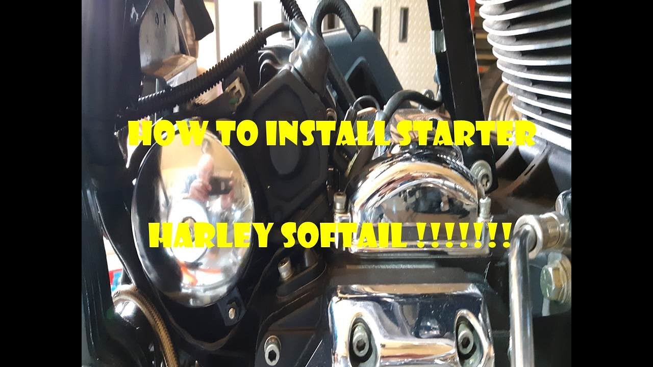 Как установить стартер Harley на Softail 2002 года