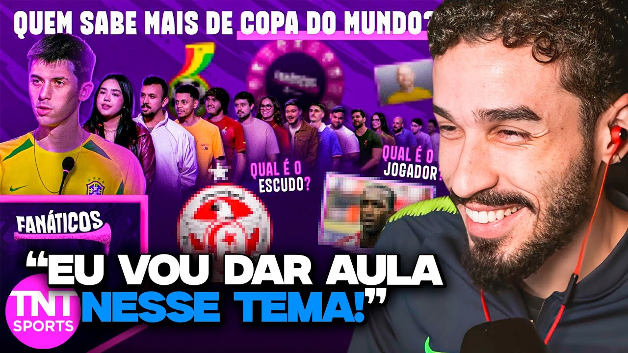 QUEM É O MAIOR ESPECIALISTA EM COPA DO MUNDO NO BRASIL? - FANÁTICOS | REACT TNT SPORTS