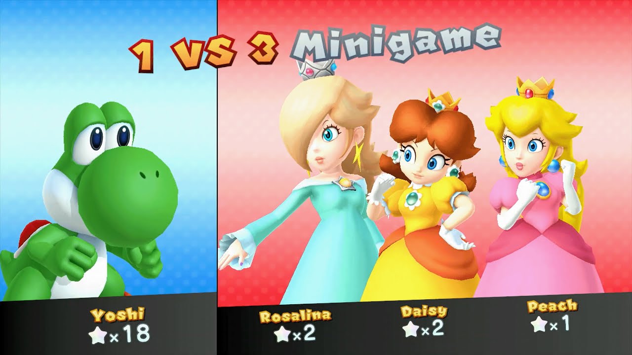 Mario Party 10 - Yoshi vs Peach vs Daisy vs Rosalina - Airship Central