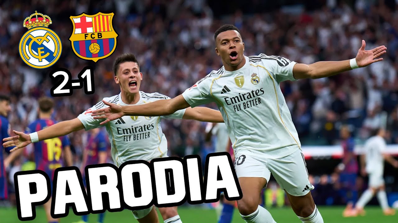 Canción Real Madrid vs Barcelona 2-1 (Parodia Nicki Nicole, Emilia, TINI - blackout 🧊)