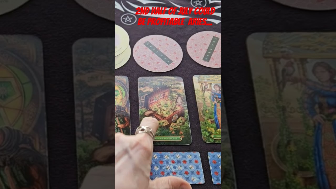 Aries Monthly Tarot Reading ~ July 2024 ~ Profitable Energy in Week 3! #aries #tarot #youtubeshorts