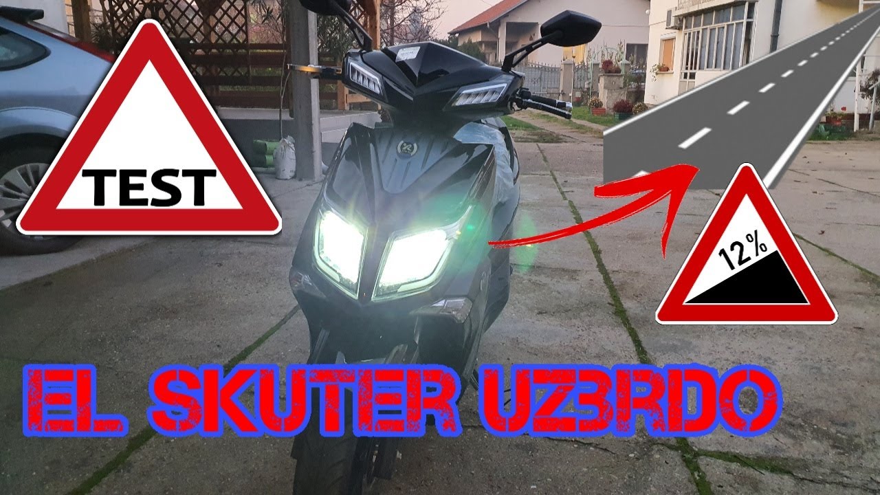 TEST ELEKTRICNOG SKUTERA UZBRDO *sunra hawk 1800w bosch*