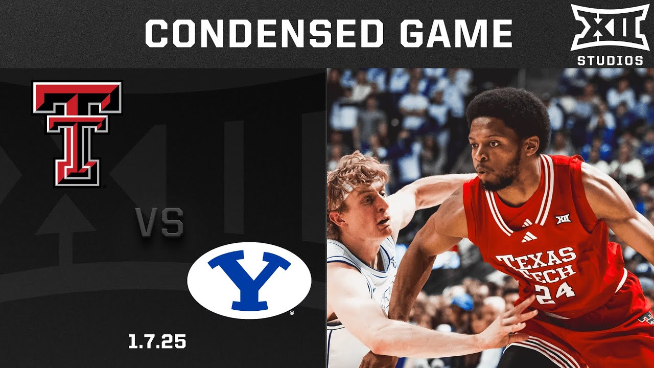 Texas Tech vs. BYU Condensed Game | 2024-25 Big 12 Men's Basketball
