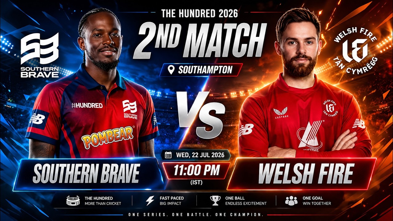 The Hundred 2026: Southern Brave Men vs Welsh Fire  Match Prediction | Pitch Analysis Who Will Win?