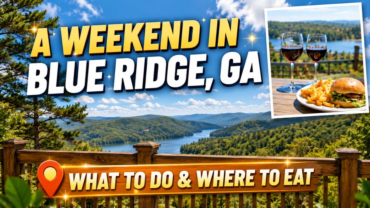 Blue Ridge , GA | What To Do & Where to Eat | Weekend Travel Vlog